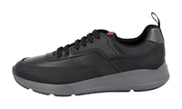 Prada Men's Black Leather Sneaker 4E3270