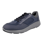 Prada Men's Blue Leather Sneaker 4E3282