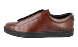 Prada Men's Brown Leather Avenue Sneaker 4E3286