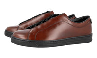 Prada Men's Brown Leather Avenue Sneaker 4E3286