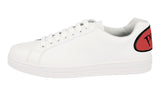 Prada Men's White Leather Comic Sneaker 4E3299