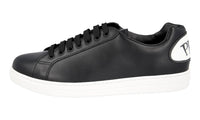 Prada Men's Black Leather Comic Sneaker 4E3299