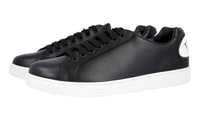 Prada Men's Black Leather Comic Sneaker 4E3299