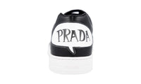 Prada Men's Black Leather Comic Sneaker 4E3299