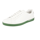 Prada Men's White Leather Sneaker 4E3314