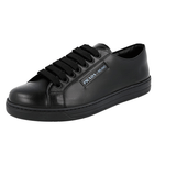 Prada Men's Black Leather Mirage Downtown Sneaker 4E3319