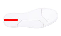 Prada Men's White Leather Sneaker 4E3340