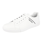 Prada Men's White Leather Sneaker 4E3340