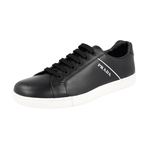 Prada Men's Black Leather Sneaker 4E3340
