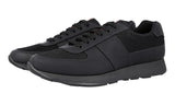 Prada Men's Black Leather Matchrace Sneaker 4E3341
