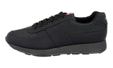 Prada Men's Black Leather Sneaker 4E3341