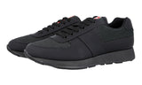 Prada Men's Black Leather Sneaker 4E3341