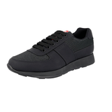 Prada Men's Black Leather Sneaker 4E3341
