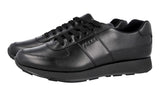 Prada Men's Black Leather Matchrace Sneaker 4E3341