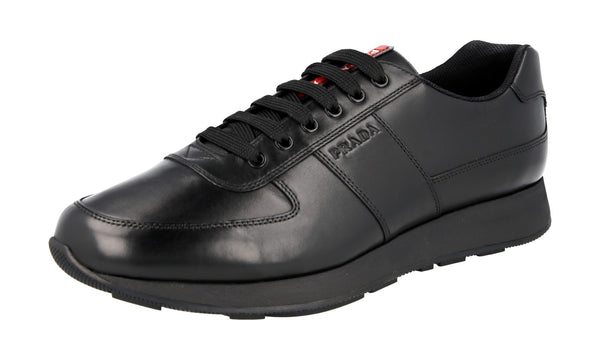 Prada Men's 4E3341 3O9U F0002 Leather Sneaker