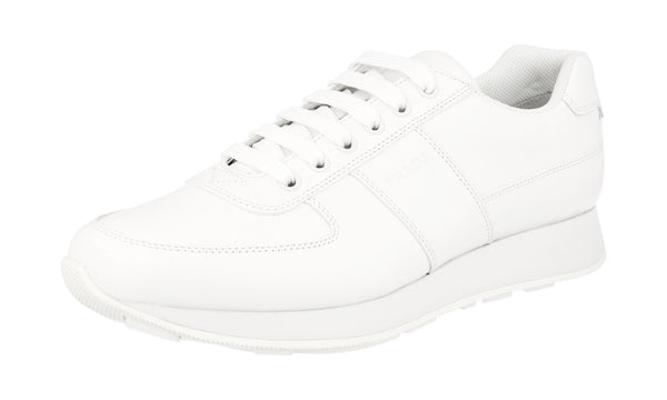 Prada Men's 4E3341 3O9U F0009 Leather Sneaker