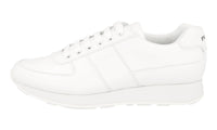 Prada Men's White Leather Matchrace Sneaker 4E3341