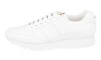 Prada Men's White Leather Matchrace Sneaker 4E3351