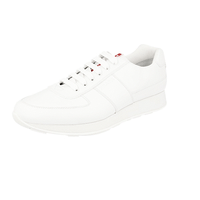 Prada Men's White Leather Matchrace Sneaker 4E3351