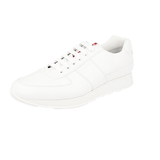 Prada Men's White Leather Matchrace Sneaker 4E3351