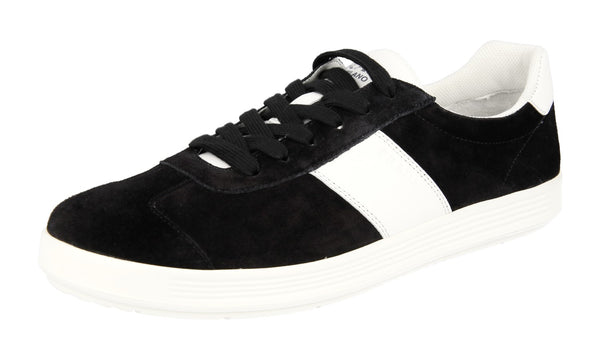 Prada Men's 4E3352 1O2Q F0002 Leather Sneaker