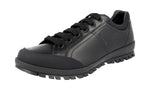 Prada Men's 4E3356 OLV F0002 Heavy-Duty Rubber Sole Leather Sneaker