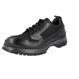 Prada Men's Black Leather Brixxen Lace-up Shoes 4E3358