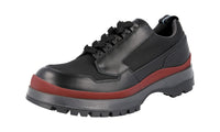 Prada Men's 4E3358 3KML F005E Heavy-Duty Rubber Sole Leather Lace-up Shoes