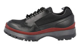 Prada Men's Black Leather Brixxen Lace-up Shoes 4E3358
