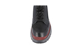 Prada Men's Black Leather Brixxen Lace-up Shoes 4E3358