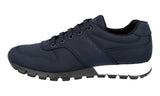 Prada Men's Blue Heavy-Duty Rubber Sole Sneaker 4E3363