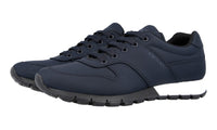 Prada Men's Blue Heavy-Duty Rubber Sole Sneaker 4E3363