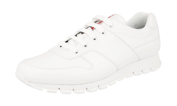Prada Men's 4E3363 3O9U F0009 Leather Sneaker