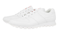 Prada Men's White Leather Matchrace Sneaker 4E3363