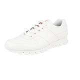 Prada Men's White Leather Matchrace Sneaker 4E3363