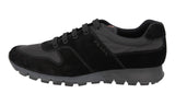 Prada Men's Black Leather Matchrace Sneaker 4E3363