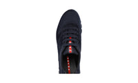 Prada Men's Blue Leather Matchrace Sneaker 4E3363