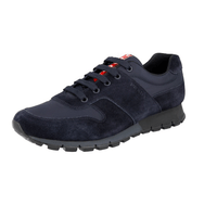 Prada Men's Blue Leather Matchrace Sneaker 4E3363