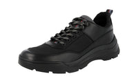 Prada Men's 4E3373 9I5 F0A13 Leather Sneaker