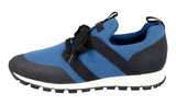 Prada Men's Blue Neoprene Matchrace Sneaker 4E3380