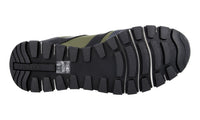 Prada Men's Green Heavy-Duty Rubber Sole Neoprene Matchrace Sneaker 4E3380