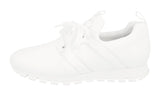 Prada Men's White Heavy-Duty Rubber Sole Sneaker 4E3380