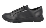 Prada Men's Black Leather Sneaker 4E3385