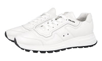 Prada Men's White Leather Prax01 Sneaker 4E3388