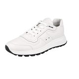 Prada Men's White Leather Prax01 Sneaker 4E3388