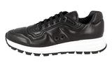 Prada Men's Black Leather Prax01 Sneaker 4E3388