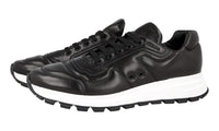 Prada Men's Black Leather Prax01 Sneaker 4E3388