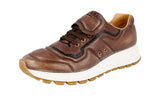 Prada Men's 4E3389 CZH F0038 Leather Sneaker