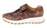 Prada Men's Brown Leather Prax01 Sneaker 4E3389