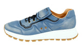 Prada Men's Blue Leather Prax01 Sneaker 4E3389